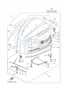 LF250CA drawing FAIRING-UPPER