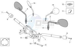 Scarabeo 400-492-500 Light drawing Handlebar