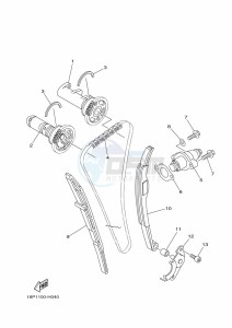 YFZ450R (BKDL) drawing CAMSHAFT & CHAIN