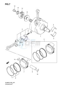 DL650 (E2) V-Strom drawing CRANKSHAFT