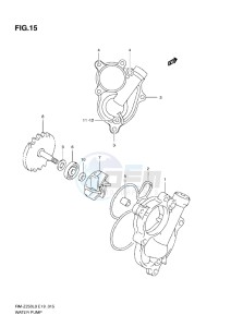 RM-Z 250 drawing WATERPUMP (L0-L1)