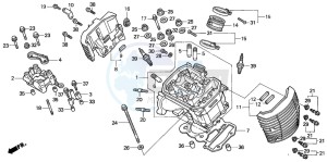 VT750DCB SHADOW SPIRIT drawing FRONT CYLINDER HEAD