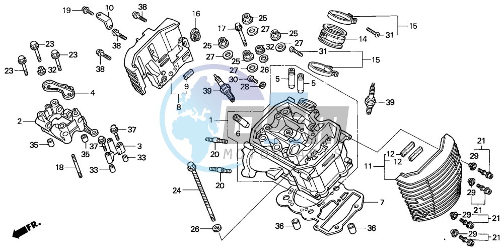 FRONT CYLINDER HEAD