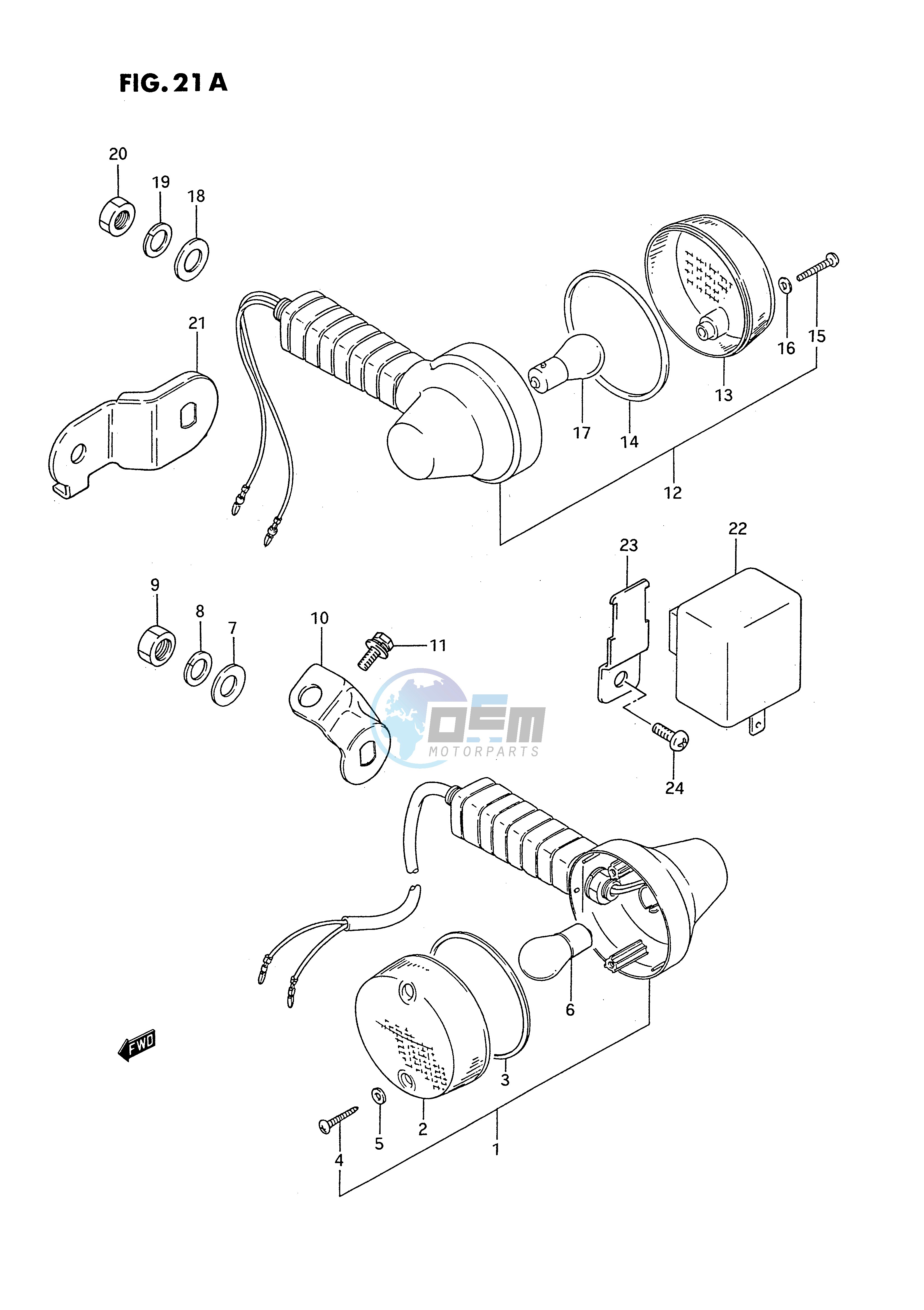 TURN SIGNAL LAMP (MODEL N P R E24)