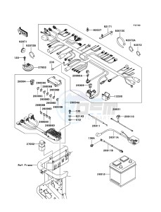 MULE 3010 TRANS 4x4 DIESEL KAF950E8F EU drawing Chassis Electrical Equipment