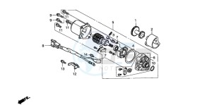 SH100 drawing STARTING MOTOR