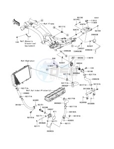 ZR 1000 B [Z1000 EUROPEAN] (B7F-B9F) 0B9F drawing WATER PIPE