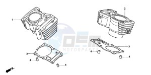 XL600V TRANSALP drawing CYLINDER