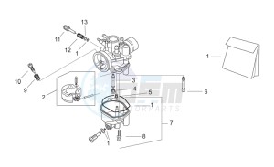 SR 50 H2O drawing Carburettor II