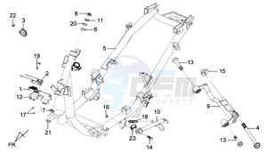 MIO 100 drawing FRAME / ENGINE MOUNT