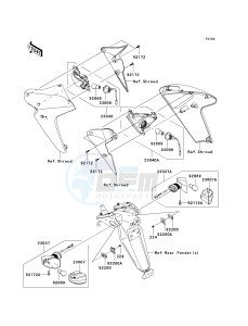 ER 650 A [ER-6N (AUSTRALIAN] (A6F-A8F) A8F drawing TURN SIGNALS