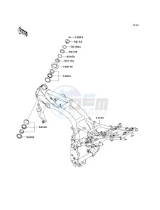 ZR 750 K [Z750S] (K6F) K6F drawing FRAME