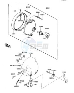 ZN 700 A [LTD SHAFT] (A1-A2) [LTD SHAFT] drawing HEADLIGHT