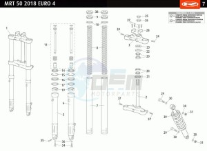 MRT-50-E4-SM-LOW-BLACK drawing FRONT FORK