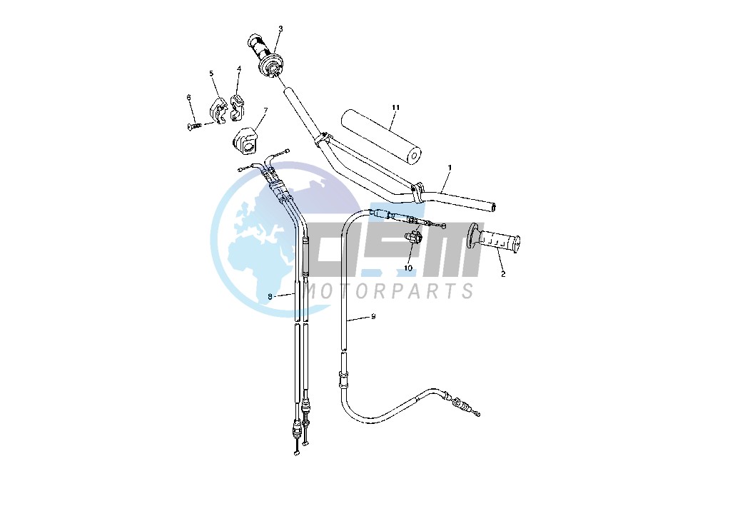 STEERING HANDLE - CABLE