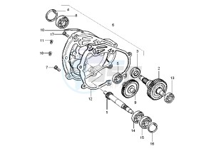 X9 180 Amalfi drawing Gear group