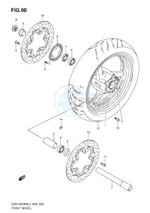 GSX1300R drawing FRONT WHEEL L3