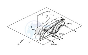 MAXSYM 400 EFI ABS drawing CRANKCASE COVER LEFT