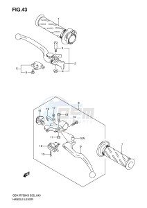 GSX-R750 (E2) drawing HANDLE LEVER