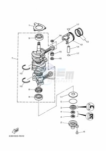 40VMHO drawing CRANKSHAFT--PISTON