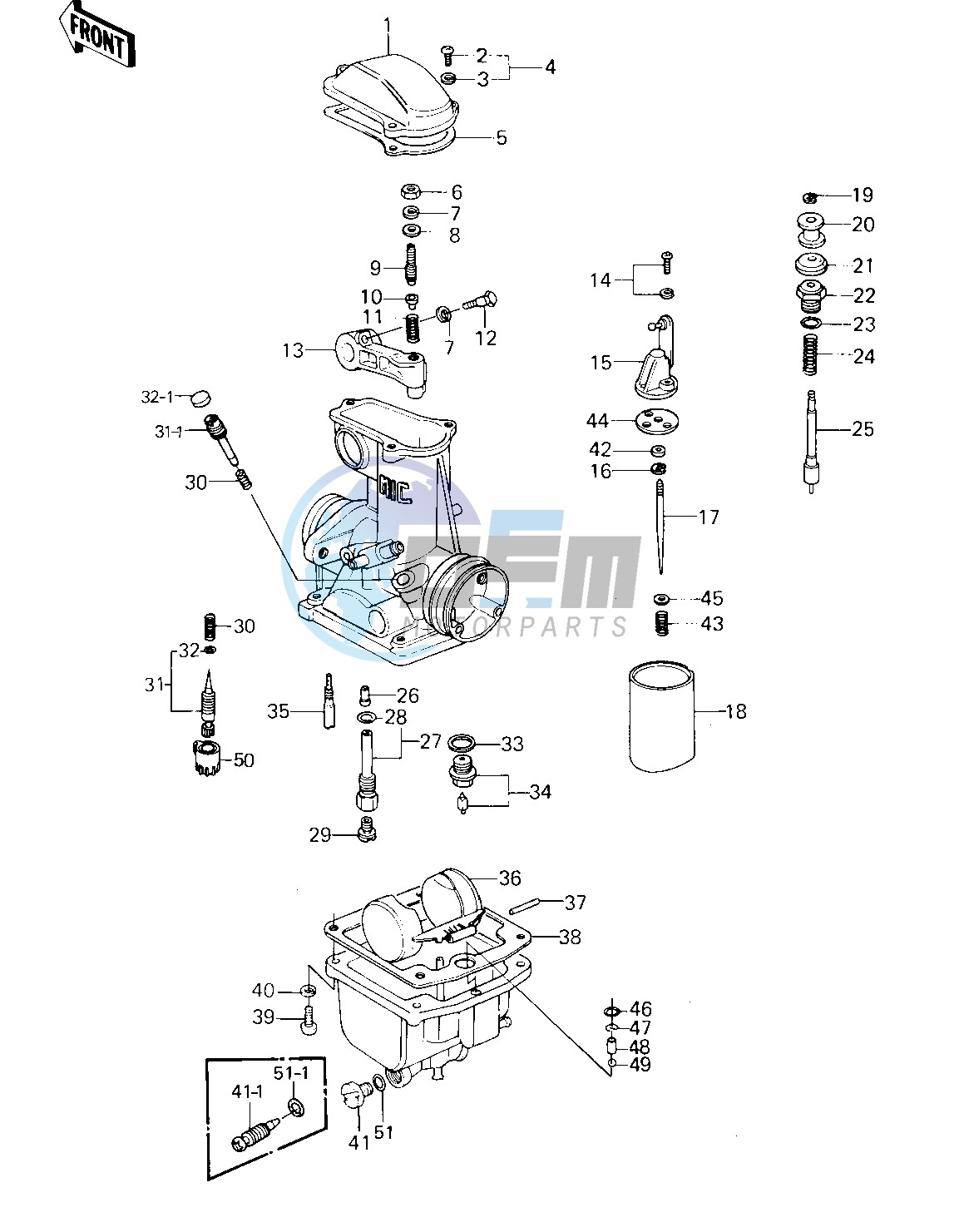 CARBURETOR PARTS -- 79-81 C2_C3_C4- -