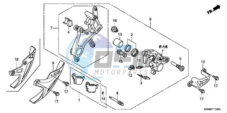 REAR BRAKE CALIPER