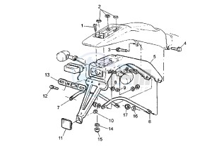 WR 400-426 F 400 drawing BRACKET, LICENCE EURO KIT