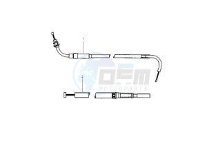 VIVACITY SERIE SPECIAL - 50 cc drawing CONTROL CABLES