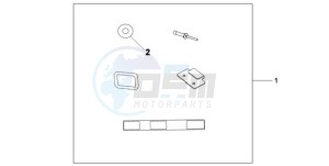 XL700VA9 Europe Direct - (ED / ABS) drawing U-LOCK ATT.