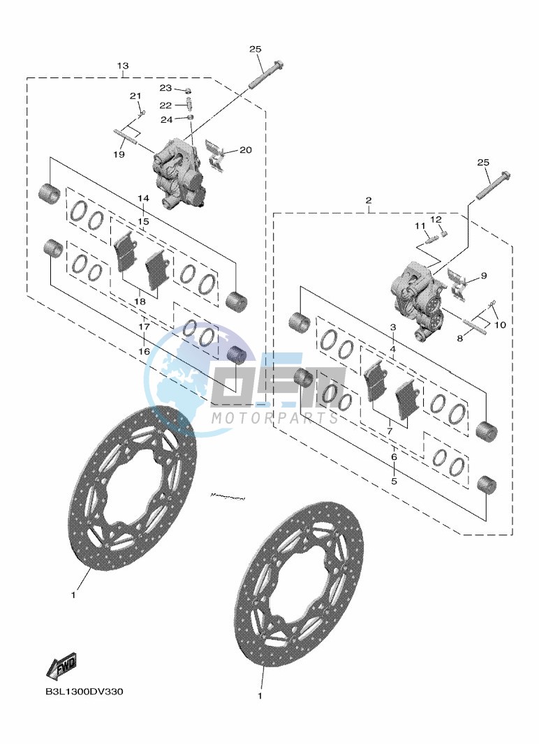 FRONT BRAKE CALIPER