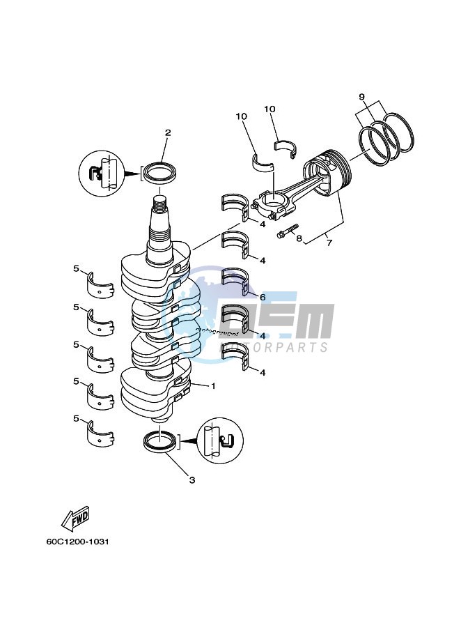 CRANKSHAFT--PISTON