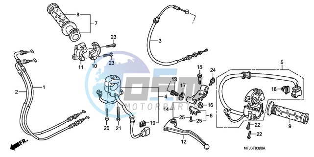 HANDLE LEVER/SWITCH/CABLE