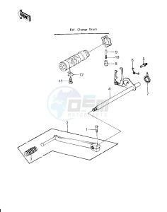 KZ 750 H [LTD] (H1) [LTD] drawing GEAR CHANGE MECHANISM -- 80 H1- -