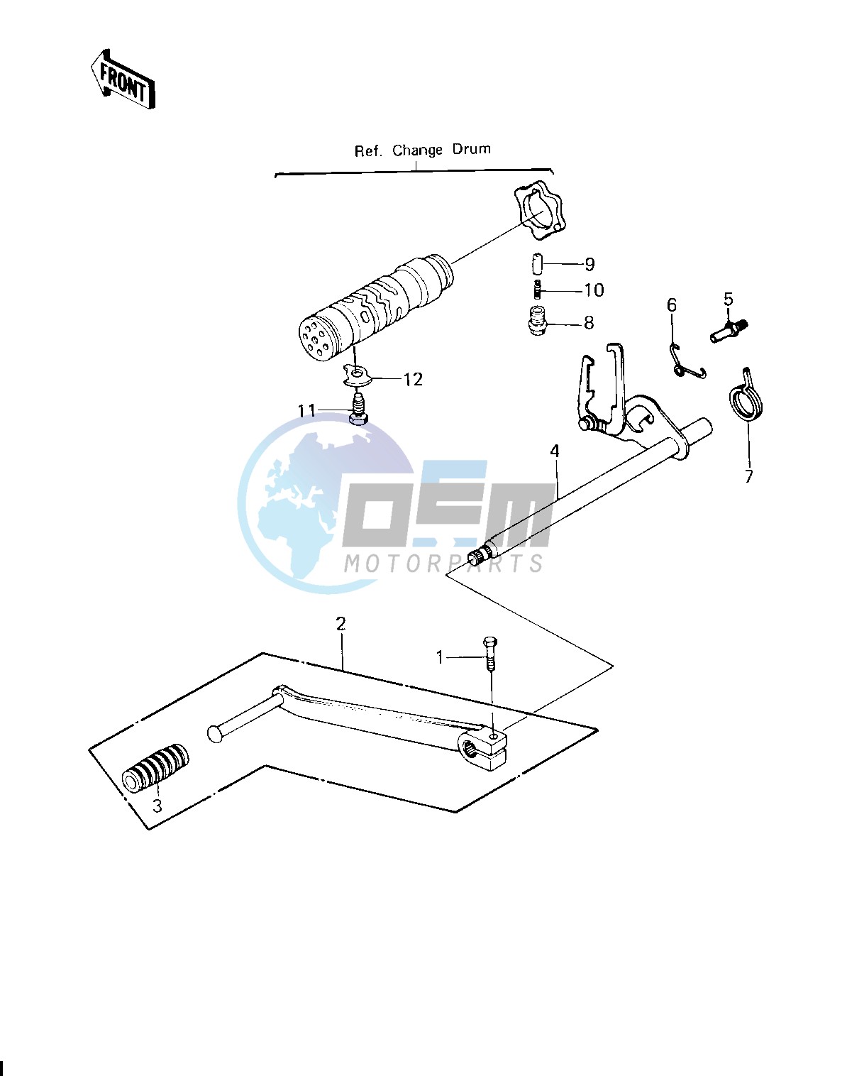 GEAR CHANGE MECHANISM -- 80 H1- -