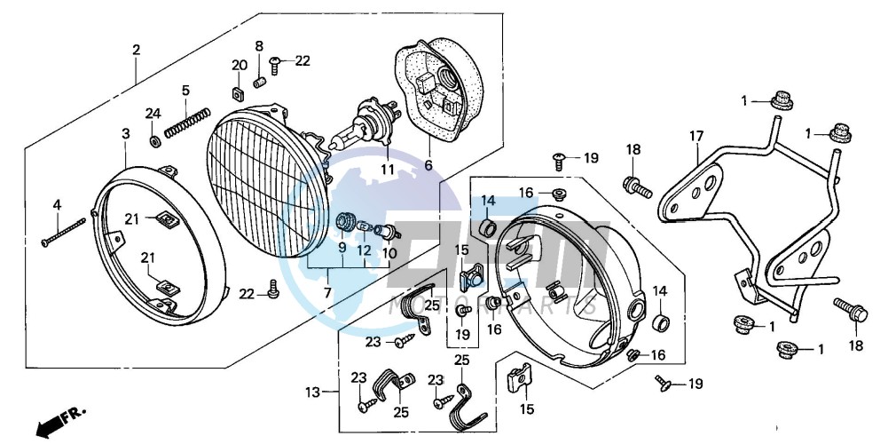 HEADLIGHT (CB600F2)