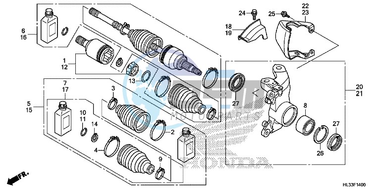 FRONT KNUCKLE/FRONT DRIVESHAFT