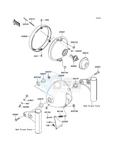 W800 EJ800ABF GB XX (EU ME A(FRICA) drawing Headlight(s)