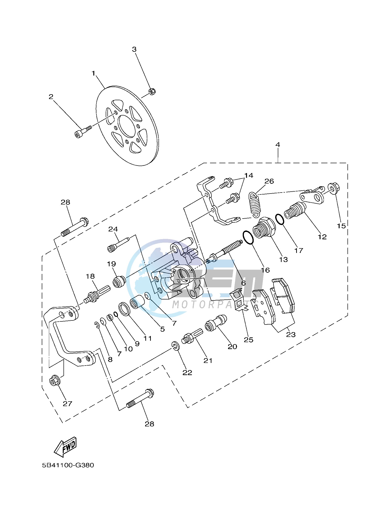 REAR BRAKE CALIPER 2