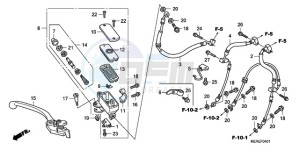 CBF600NA9 UK - (E / ABS MKH) drawing FR. BRAKE MASTER CYLINDER (CBF600SA/NA)