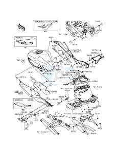 NINJA 250SL BX250AGF XX (EU ME A(FRICA) drawing Side Covers/Chain Cover