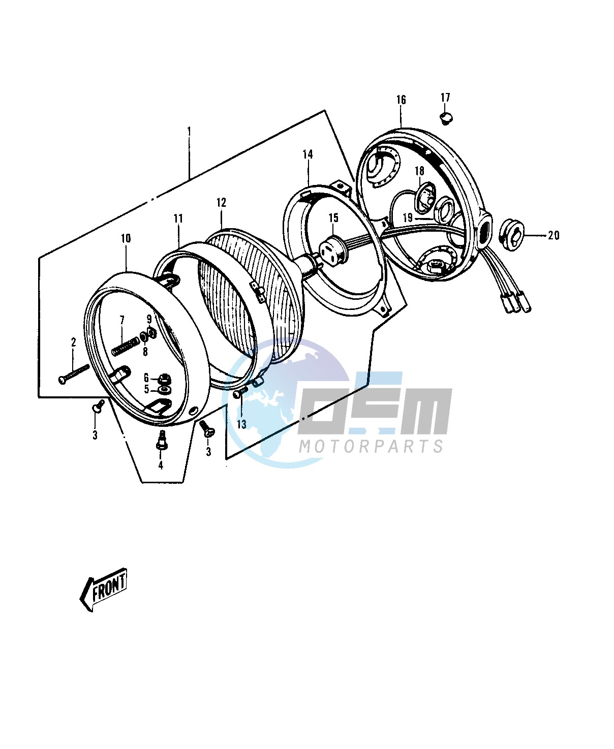 HEADLIGHT -- KH500-A8- -