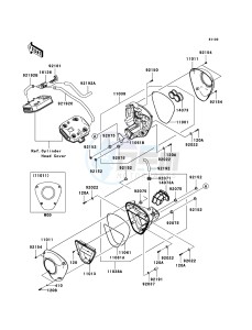 VN1700 CLASSIC TOURER VN1700C9FA GB XX (EU ME A(FRICA) drawing Air Cleaner