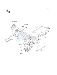 ZG 1000 A [CONCOURS] (A20) A20 drawing ENGINE MOUNT