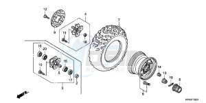 TRX420FMC drawing FRONT WHEEL