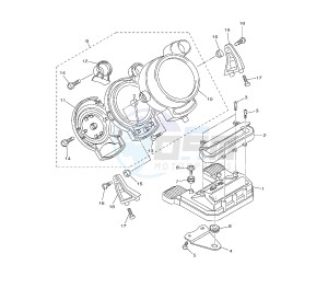 V-MAX 1700 drawing METER