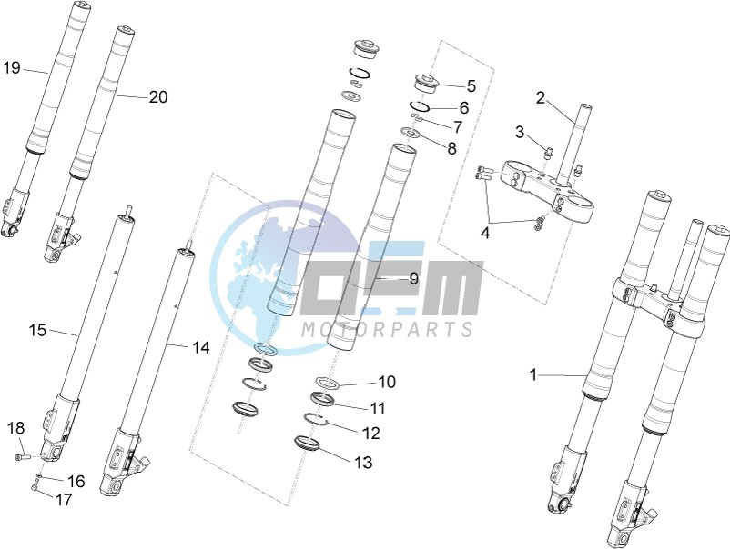 Front fork Ming Xing