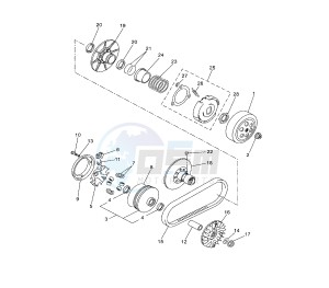 YP R X-MAX 250 drawing CLUTCH