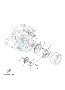 XTZ125E (1SBB) drawing STARTER CLUTCH