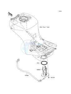 ZG 1400 A [CONCOURS 14 ABS] (8F-9F) A8F drawing FUEL PUMP