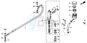 CR85RB drawing RR. BRAKE MASTER CYLINDER